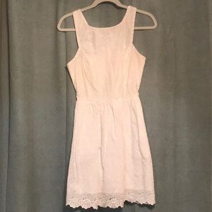 Pearl embellished Lilly Pulitzer lace dress.